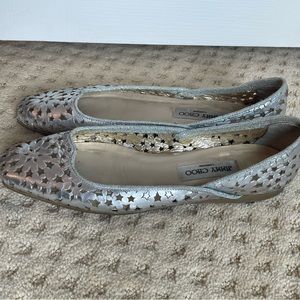Jimmy Choo size 40 cut out ballet flats
